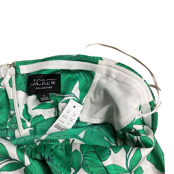 J Crew Collection Dress Women’s 8 Green Strapless Floral‎ Greenhouse Print - Picture 4 of 11